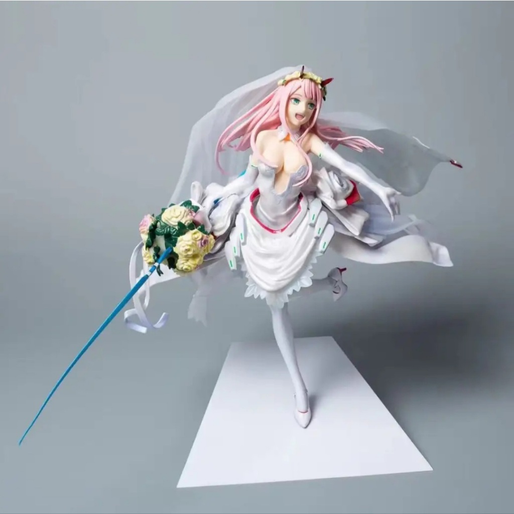 Miniatura Pelúcia Boneca Zero Two Anime Darling in the Franxx Feltro