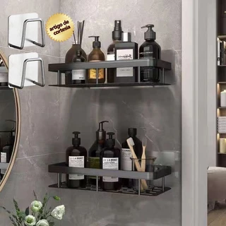 Suporte De Shampoo Prateleiras De Banheiro Sem Furo Premium Top