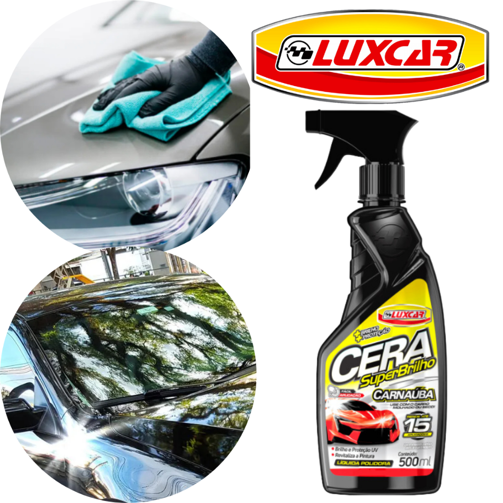 Cera Líquida Automotiva Duplo Brilho 500ml Luxcar - Anderson Produtos  Automotivos