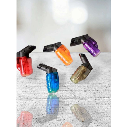 Mini Maçarico Culinário Super Portátil À Gás Recarregavel Travamento de Chamas Cores Sortidas Cozinha Artesanato Não Acompanha Gás