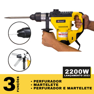 Martelete Multifuncional Demolidor Rompedor Perfurador E Furadeira 7kg Profissional