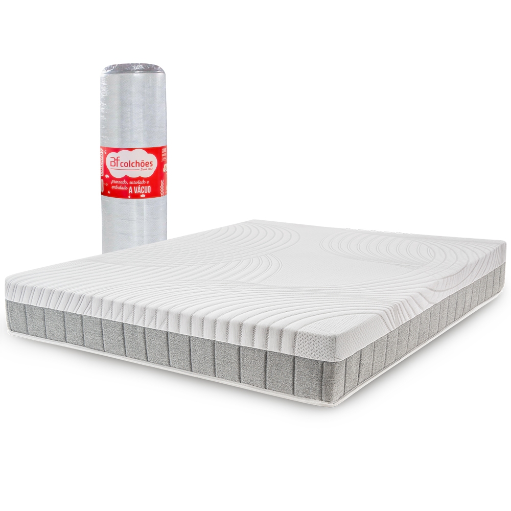 Colchão King Firme Antistress A Vácuo Ortopédico Light - BF Colchões