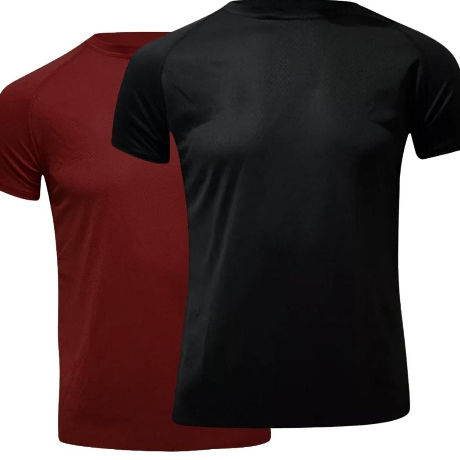 Kit 2 Camiseta Dry Fit Masculina Plus Size