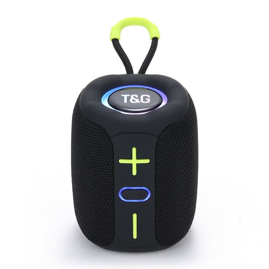 CAIXA DE SOM  8W Bluetooth Speaker, LED Halo Light, 1200mAh Rechargeable Battery