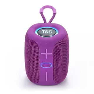 CAIXA DE SOM 8W Bluetooth Speaker, LED Halo Light, 1200mAh Rechargeable Battery