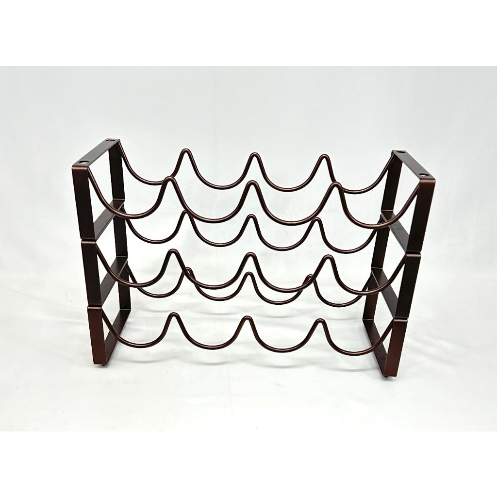 Suporte para vinhos Cor Bronze empilhável 4 garrafas tipo rack