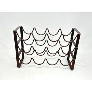 Suporte para vinhos Cor Bronze empilhável 4 garrafas tipo rack