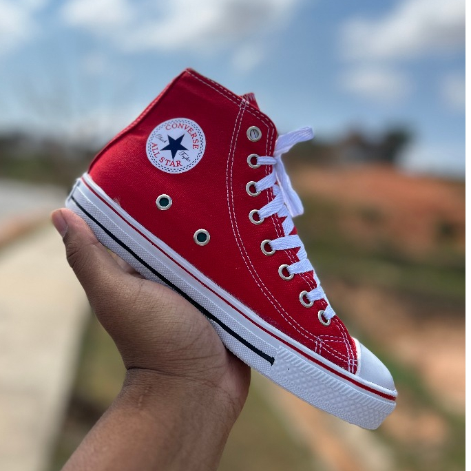 Casual Tênis Infantil Converse All Star Básico Vermelho - Compre Agora