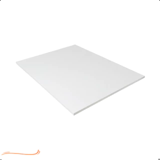 1 Prateleira 90x60 Sem Suporte Mdf Branco Organização Para Cozinha Banheiro Quarto Dormitorio Sala Tampo Area Gourmet Escritorio Casa Lavanderia Parede Decorativa Mesa Tabua 90cm Madeira 90 Cm x 60 Cm Branca