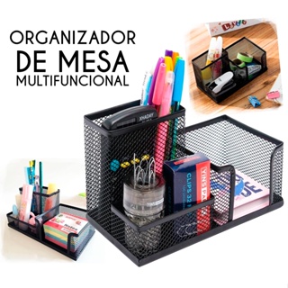 Office + Style - Organizador cuadrado para lápices, 2 compartimentos, color  verde