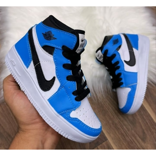 Tenis Botinha Nike Infantil Air Jordan 1 Juvenil 26 ao 33 Menino ...