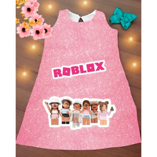 Kids Girls Roblox T-shirt Vestido Summer Nightdress Pijamas Sleepwear