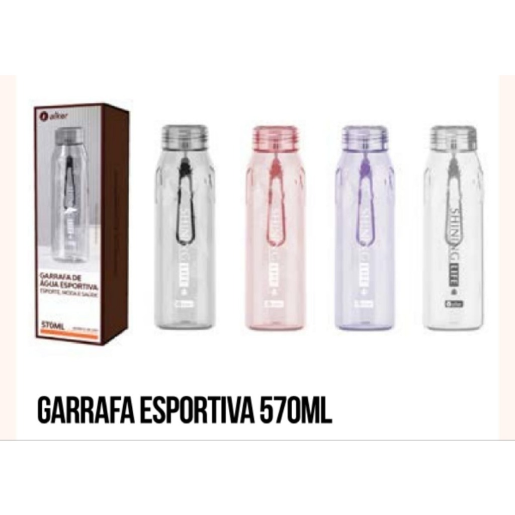 570 Ml De Grande Capacidade De Garrafa Com Tampa Marcador De Tempo Para Bebidas De Água Transparente Suco De Leite
