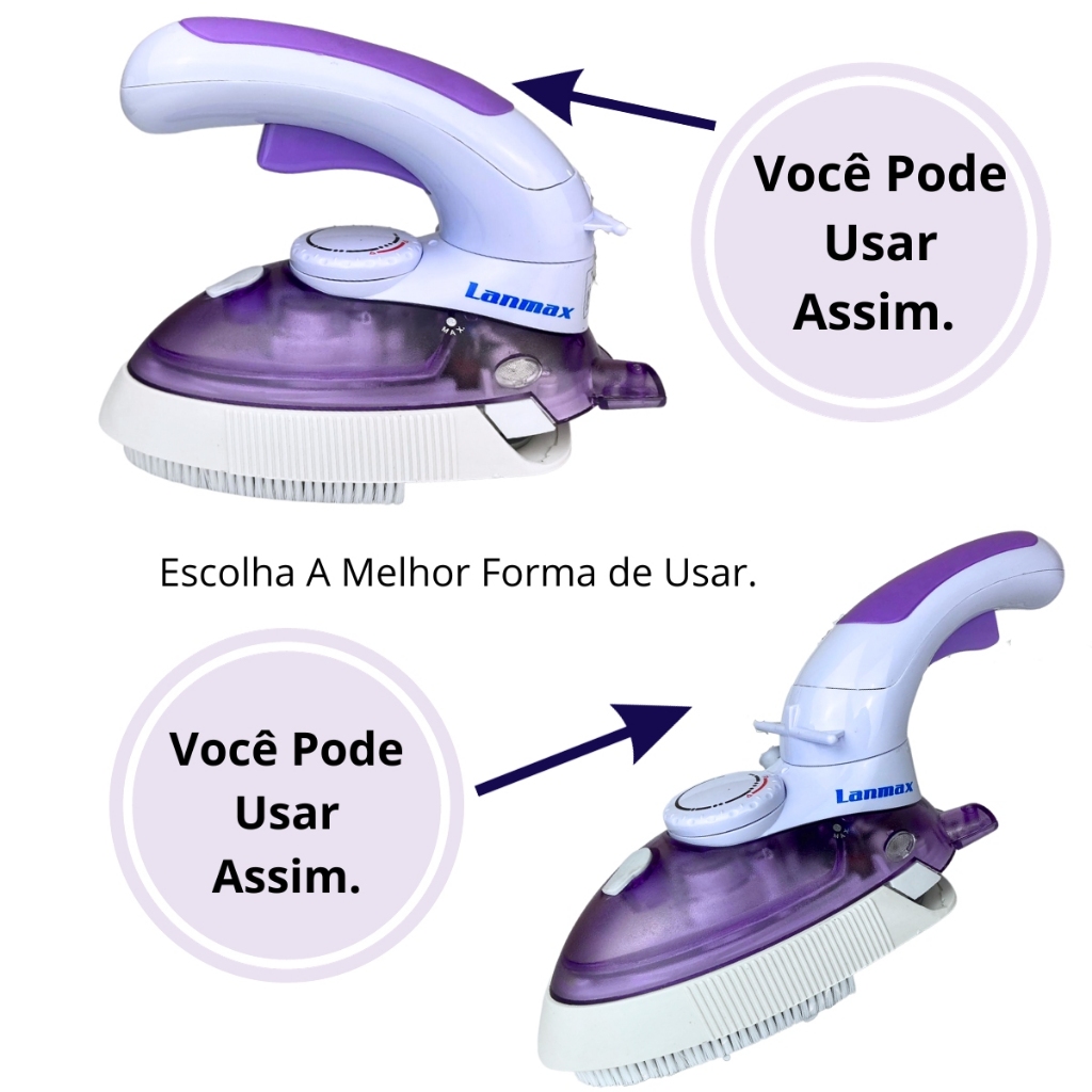 Mini Ferro De Passar Roupas A Vapor Para Viagem | Elétrico Portátil Pequeno/Casa - MELHOR PREÇO