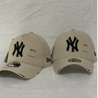Boné NY New York Destroyd Aba Curva Rasgadinho Masculino Feminino Rasgado