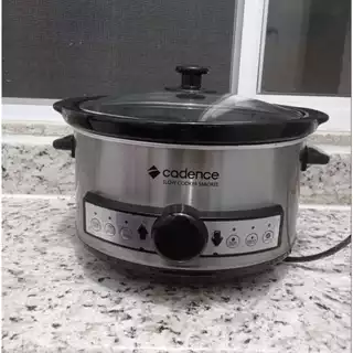 Panela Elétrica Multifuncional Cadence Slow Coker PAN800 - Preto/Inox - 110V
