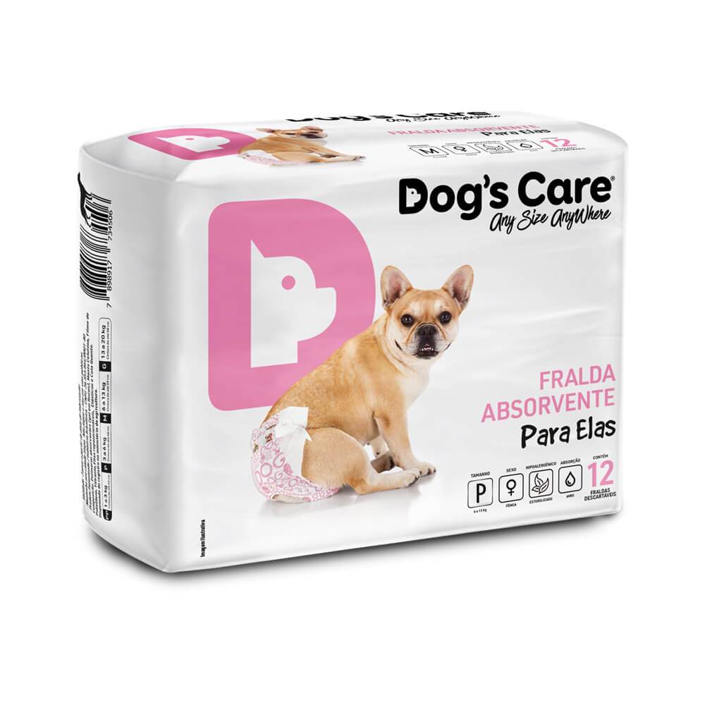 Fralda higiênica cães Pet descartável para cachorro fêmea P 24 unidades ...