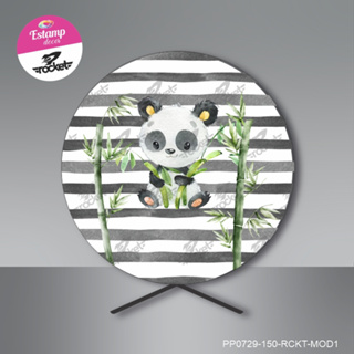 Quadro Decorativo Jogo Mosaico Infantil Desenho Urso Panda