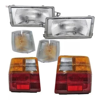 Kit Uno 91 A 96 97 98 A 04 Farol Vidro Pisca Lente Traseira TRIC
