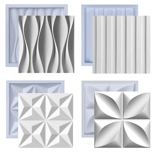 Kit 4 Formas Molde pra Gesso 3D e Cimento ABS