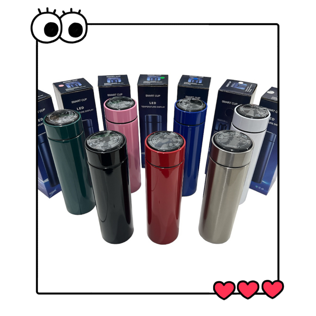 Garrafa Térmica Inteligente Sensor De Temperatura Digital Led Café Água Quente Gelado