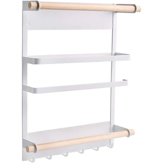 Prateleira Organizador Magnetico Cozinha Geladeira Porta Temperos Metal
