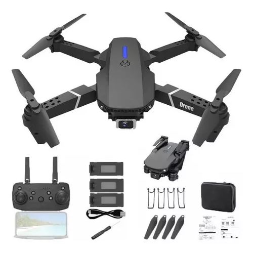 Drone Eachine E88 com Dupla Camera HD 1080MP Wifi Infantil 1B 2B ou 3B