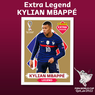 Figurinha Extra Copa 2022 Kylian Mbappé Silver