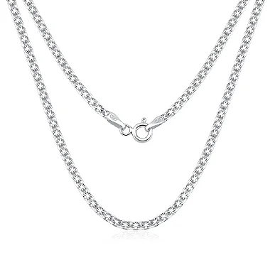 Gargantilha Feminina de Prata 925 Bismark 40cm 2mm