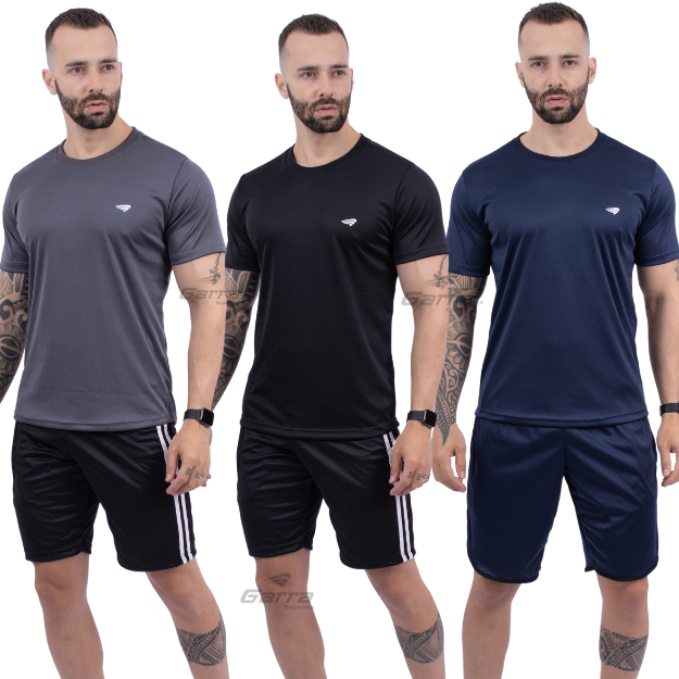 Kit 2 Camisetas Dri Fit Masculina Manga Curta Fitness Para Treino Academia e Corrida