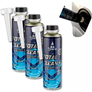 Kit 3 Aditivos Superconcentrado Descabonizante Carbomove Total Clean + T11 Tirreno Gas flex Aplicação no Tanque Clean Up limpeza bicos de injeção, câmara de conbustão