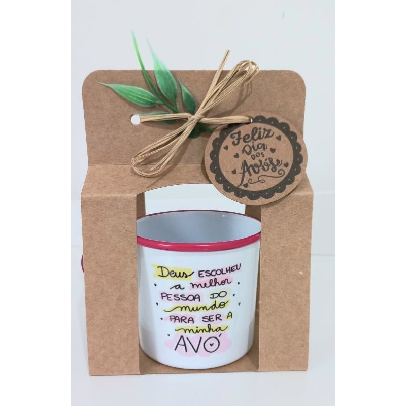 5 CANECAS PERSONALIZADAS COM SUA ARTE ALUMINIO 250ML + EMBALAGEM