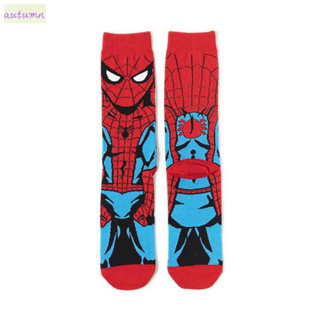 PROMOÇÃO) 5 Pares de Meias Homem-aranha - Tamanho: 09 a 14 anos