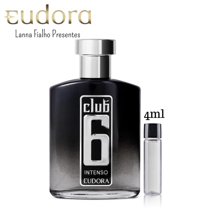 NOVO - Club 6 Intenso Desodorante Colônia 4ml (2 frascos) - Eudora