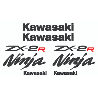 Adesivo Kawasaki Ninja 250r Zx2r Faixa Emblema Tipo Original Material de alta qualidade e durabilidade