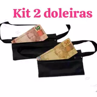 Kit com 2 Pochetes Porta Dólar Doleira Anti- Furto