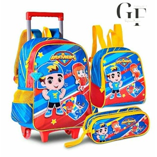 Mochila Infantil Escolar Luccas Neto Rodinha Aventureiros