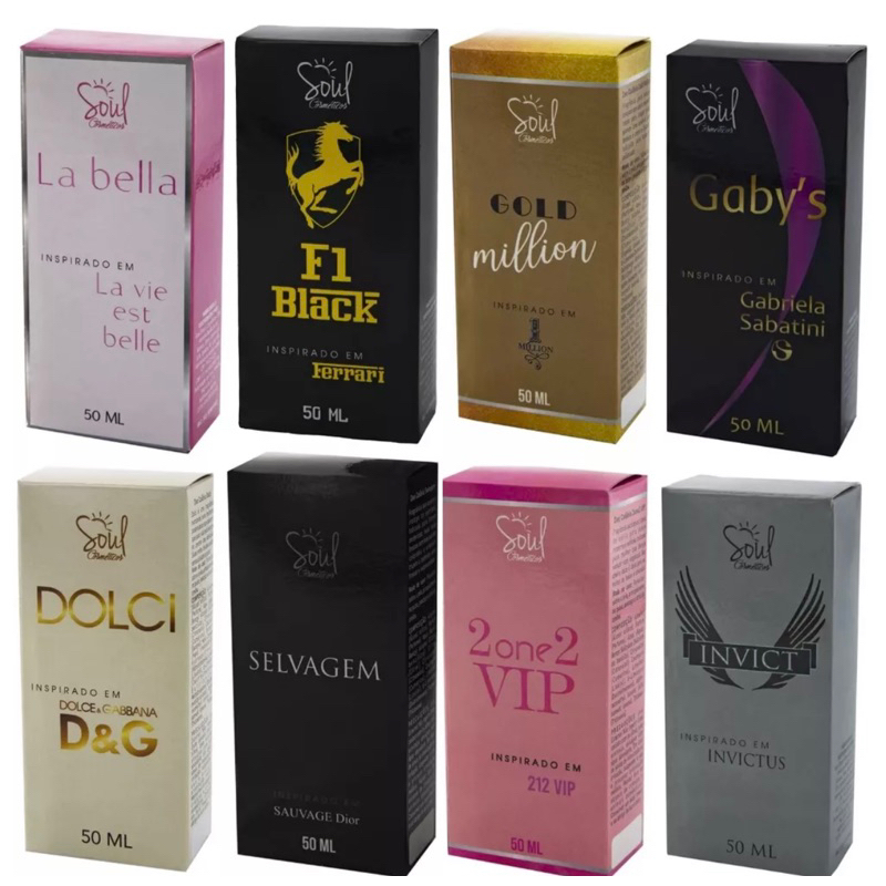 Perfume La Bella 50 ml - Soul Cosmeticos - Divas da Beleza