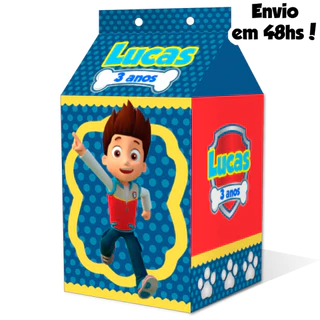 10, 20, 30 ou 40 caixa milk personalizada patrulha canina kit festa de aniversário (envio rápido)