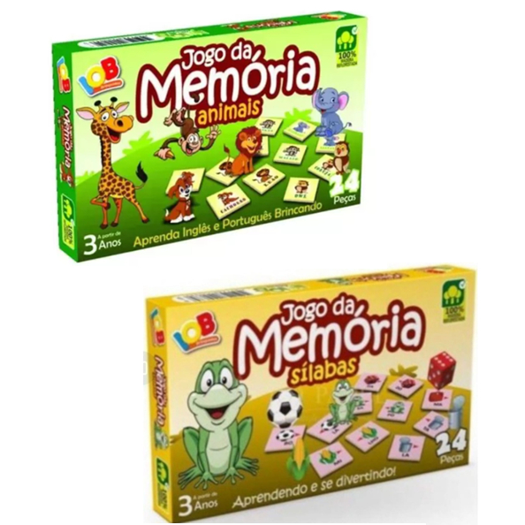 Jogo da Memória - Bichos - Castelarte - Brinquedos Educativos