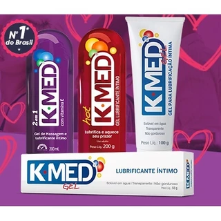 Gel Lubrificante Íntimo K-MED Gel massagem homem mulher unissex original - Cimed