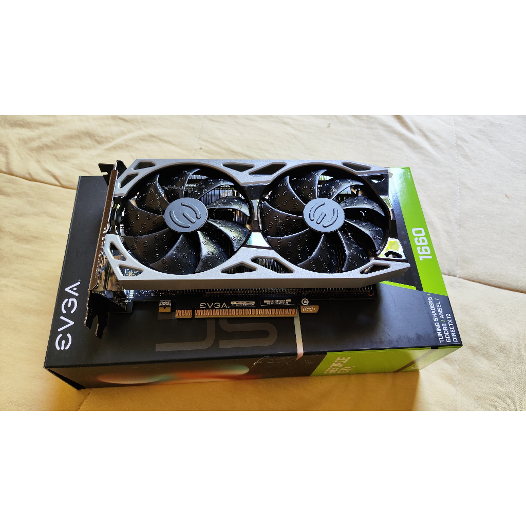Tarjeta Gráfica EVGA GTX 1660 SC Ultra Gaming (6GB GDDR5, Dual Fan) - Overclock 1830MHz