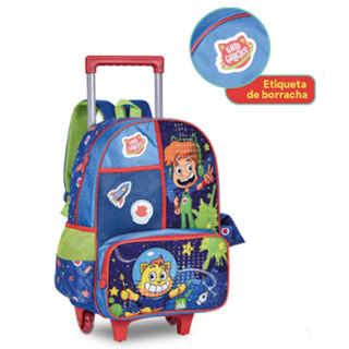 Mochila Infantil Rodinha Gato Galáctico r P/ Colorir