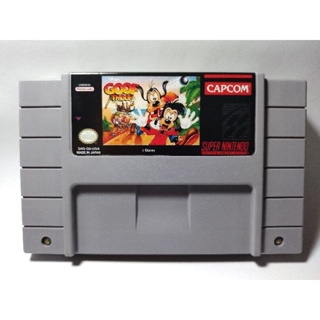 Cartucho 6 jogos Super Nintendo Top Gear + ISSS + Contra 3 + Goof Troop +  Congos Caper + Mario World