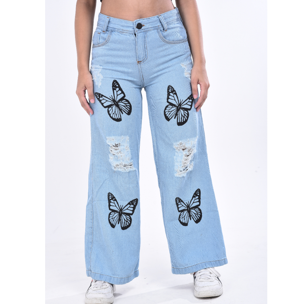Wide Leg CalÇa Jeans Feminina Para Escola Calça Wide Leg Jeans