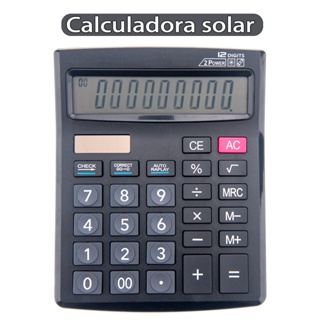 Calculadora De Escritório De Mesa 12 Dígitos Grande Visor