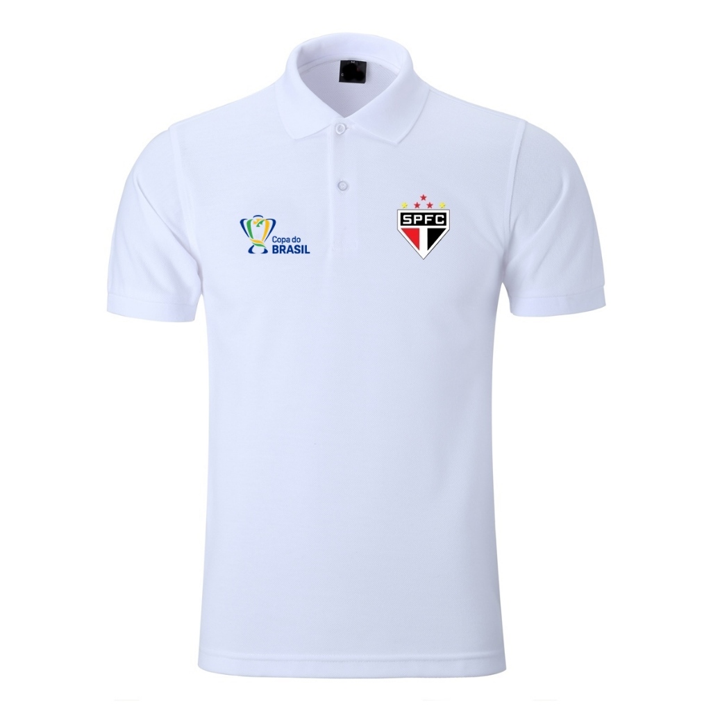 Camiseta Masculina Camiseta do São Paulo Copa do Brasil Blusa de Futebol
