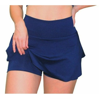 Shorts saia fitness roupa feminina academia suplex - R$ 59.98, cor