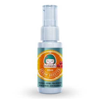 Sérum Booster Kokeshi: Vitamina C - Ácido Hialurônico - Retinol - Rosa Mosqueta