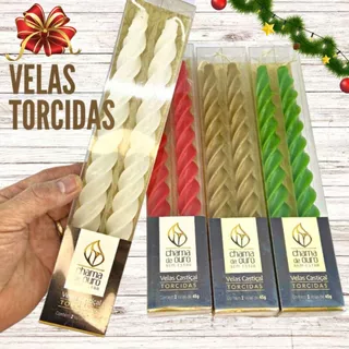 Velas Torcidas e Espiral Decorativa para Castiçais